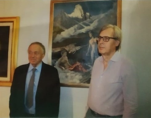 Ettore Gambaretto qui con Vittorio Sgarbi